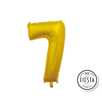 26" Gold Number 7 Foil Balloon Fiesta