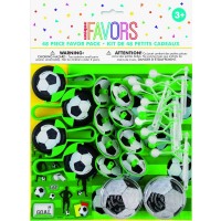 3D Soccer Favor Packs 48pcs