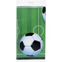 3-D Soccer Plastic Tablecover 54 x 84 inch