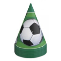 3-D Soccer Party Hats 8 CT.
