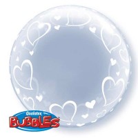 Stylish Hearts 24" Deco Bubble