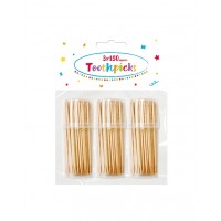 Wooden Toothpicks Packet Of 3 Pots (150Pcs/Pot)