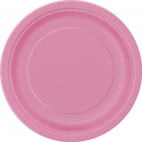 Hot Pink 9'' Round Plates 16 CT.