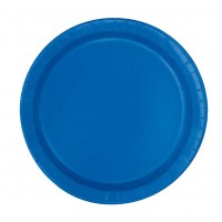 Royal Blue 9'' Round Plates 16 CT.