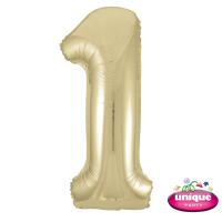 34" Gold Number 1 Foil Balloon 