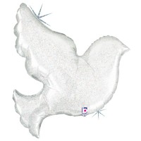 Pearl White Dove 34" Supershape 