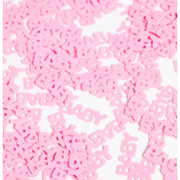 Table Confetti Pink Text BABY – 14 Grams