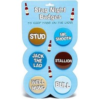 Stag Night Badges - 6 Badges