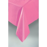 Hot Pink Plastic Tablecover 54"x108"
