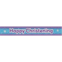Happy Christening 12ft Banner 1ct