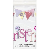 Christening Pink Tablecover 1ct