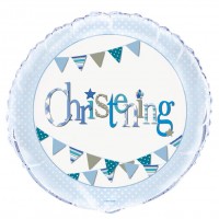 Christening Blue - 18" Foil Balloon