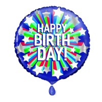 Happy Birthday Shooting Star 18" Foil Balloon