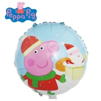 Christmas Peppa Pig 18" Foil Balloon Unpackaged
