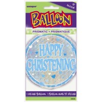Happy Christening Blue - 18" Foil Balloon