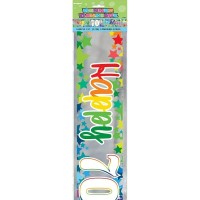 Rainbow Stars Happy Age 70 Birthday Foil Banner 9ft