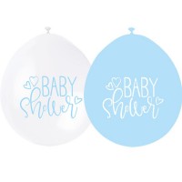 Baby Shower 9" Latex Air Fill Balloon - Assorted Colours, Printed 1 Side - 10ct.
