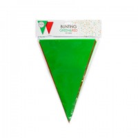 Flag Banner Bunting PE 10M Green & Red