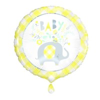 Yellow Baby Elephant 18" Foil Balloon