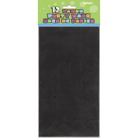 Black Paper Party Bags 10"H x 5 1/4"W x 3 1/2"D 12CT.