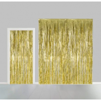 Party Curtain Flame Retardent Gold