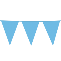 Giant Flag Banner Bunting PE 10M Baby Blue