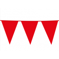 Giant Flag Banner Bunting PE 10M Red
