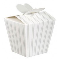 Wedding Stripe Favour Boxes - Wedding Favours 4 CT.