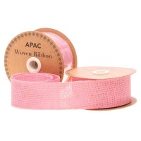 Pink Woven Ribbon (50mm x 10yds)