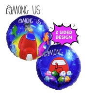 Among Us two-sided 18" Foil Balloon Unpackaged