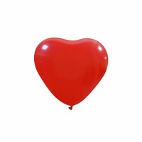 Dark Red Superior Heart 6" Latex Balloon 100Ct