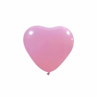 Pink Superior Heart 6" Latex Balloon 100Ct