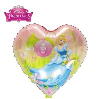 Princess Cinderella Heart Shape 18" Foil Balloon Unpackaged