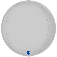 Satin White 15" 4D Globe