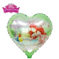 Princess Little Mermaid Heart Shape 18" Foil Balloon Unpackaged