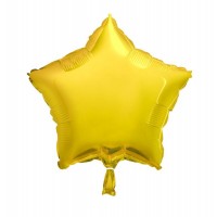 Gold - Star Shape - 18" foil balloon (Pack of 12, Flat)