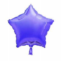 Lavender - Star Shape - 18" foil balloon (Pack of 12, Flat)