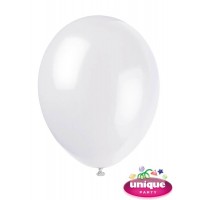 Unique 12" Linen White Latex Balloons10 CT.