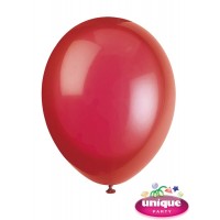 12" Scarlet Red Crystal Latex Balloons 10 CT.