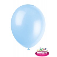 Unique 12" Cool Blue Latex Balloons 10 CT.