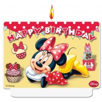 Minnie Mouse Happy Birthday Candle