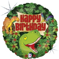 Dinosaur Birthday 18" Foil Balloon