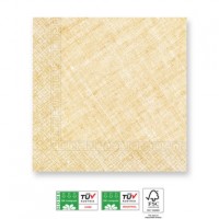 Compostable Gold 3-ply Paper Napkins 33X33cm 20ct