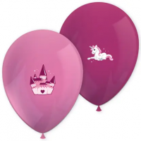 Pink Unicorn Party 11" Printed Latex Balloons