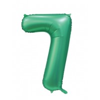 34" Satin Green Number 7 Foil Balloon