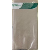 Unicolor FSC Paper Tablecover Cream 1ct 