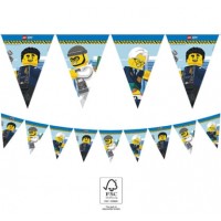 Lego City Paper Flag Banner 1ct