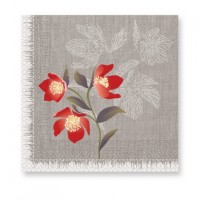 Blooming Poppies 3-ply Paper Napkins 33X33cm 20ct