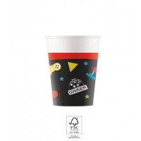 Gaming Party Paper Cups 200ml 8ct