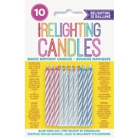 Magic Birthday Candles Multi (10ct) - Pack of 12